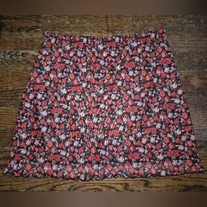 Shein Red Rose Skirt